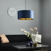 Sale Maco Design Suspension Salina tissu de soie bleu/or Ø 50cm