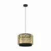 New EGLO Suspension Sandbach en noir et laiton