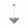 Store Searchlight Suspension Savannah, à 8 lampes, verre cristal