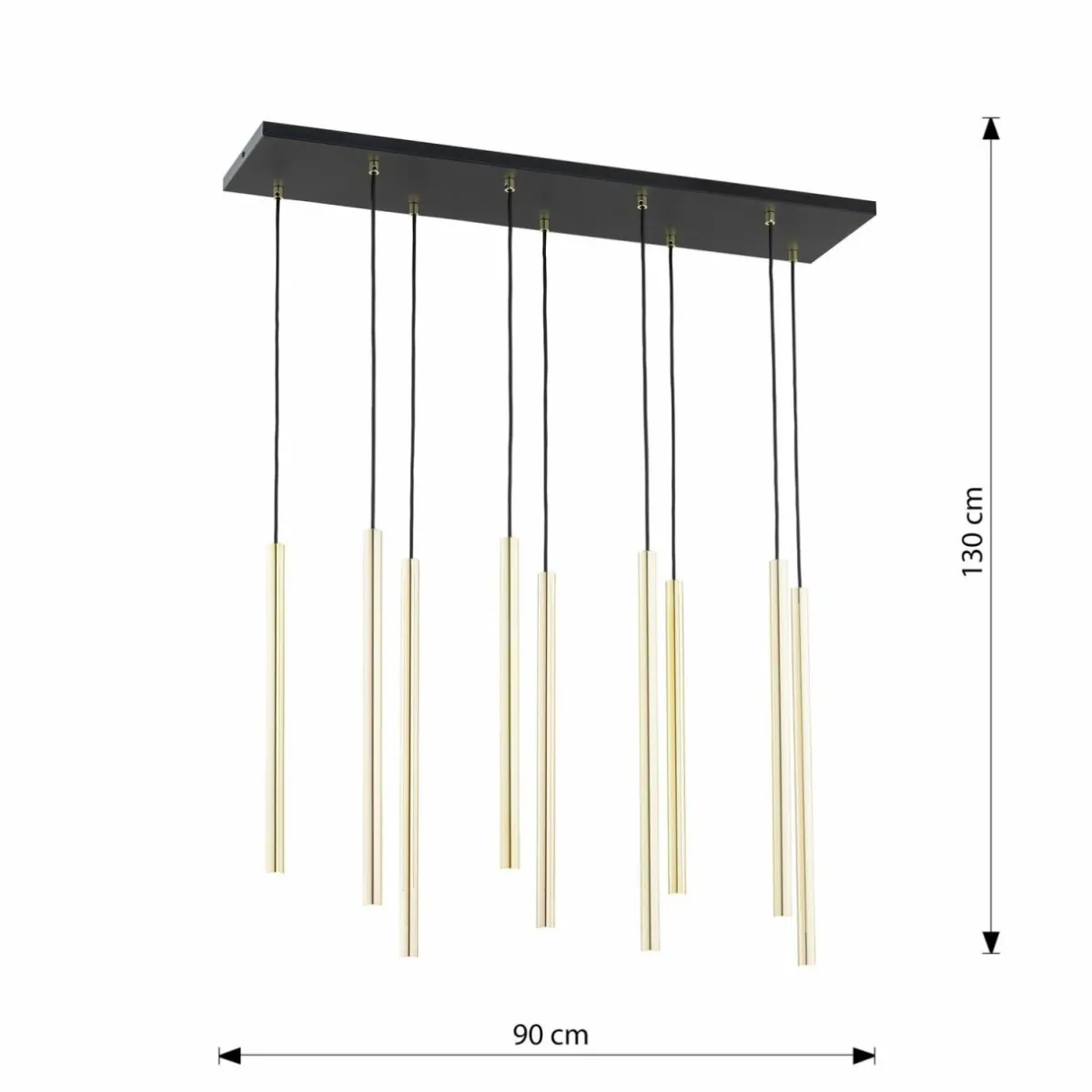 suspension_selter_dor___lampes_mtal_2.webp Discount EMIBIG LIGHTING Suspension Selter, doré, à 9 lampes, métal