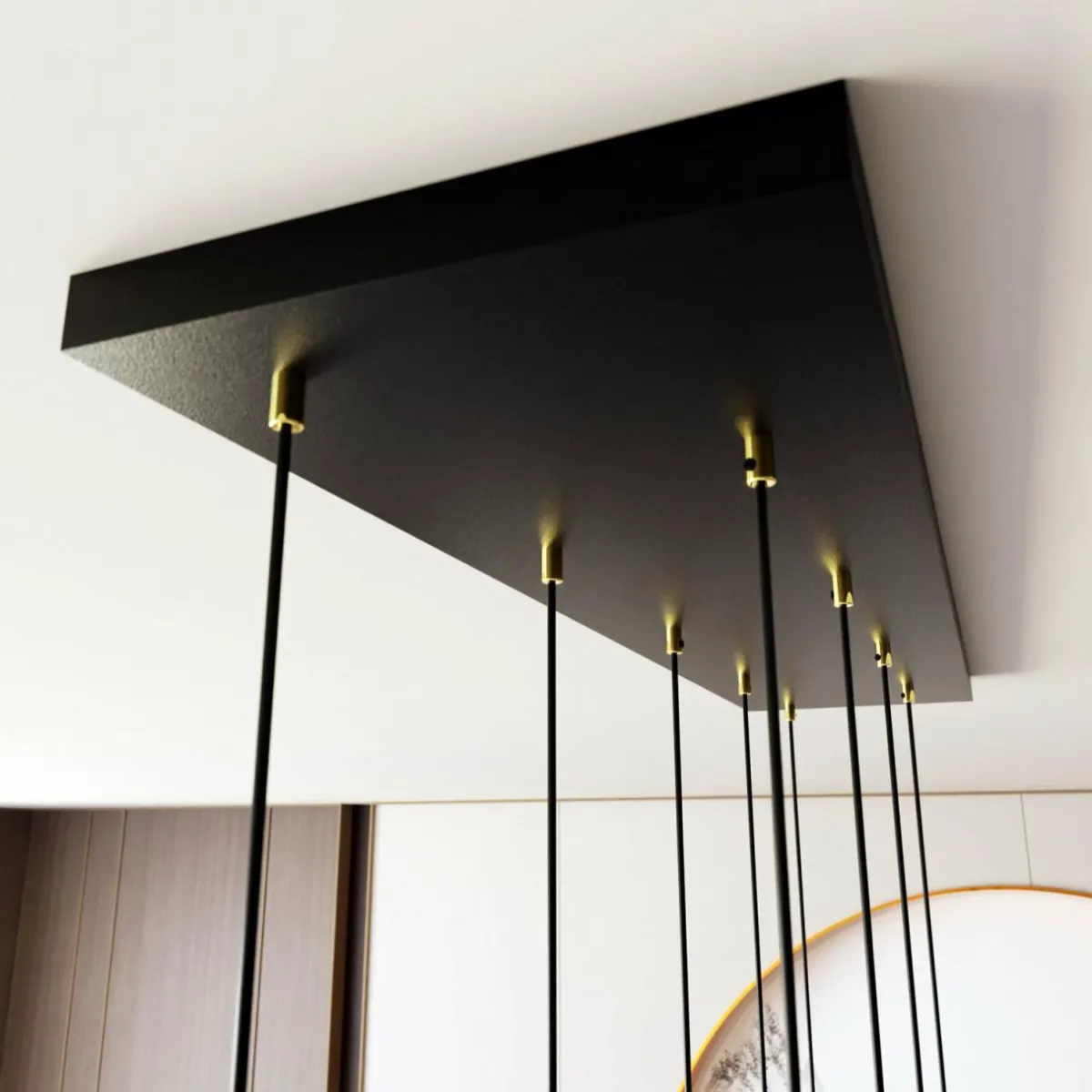 suspension_selter_dor___lampes_mtal_3.webp Discount EMIBIG LIGHTING Suspension Selter, doré, à 9 lampes, métal