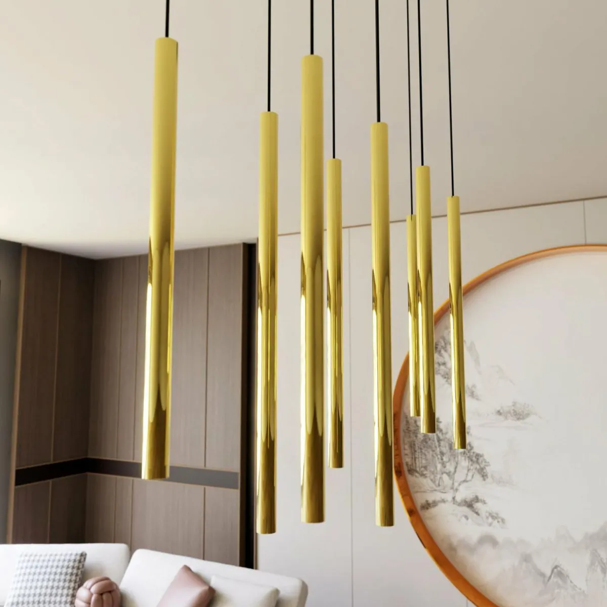 suspension_selter_dor___lampes_mtal_4.webp Discount EMIBIG LIGHTING Suspension Selter, doré, à 9 lampes, métal
