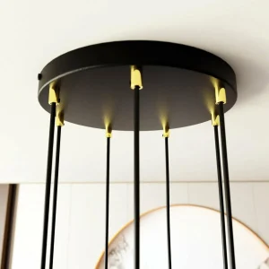 Sale EMIBIG LIGHTING Suspension Selter Premium, doré, à 7 lampes, métal