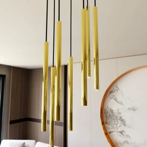 Sale EMIBIG LIGHTING Suspension Selter Premium, doré, à 7 lampes, métal