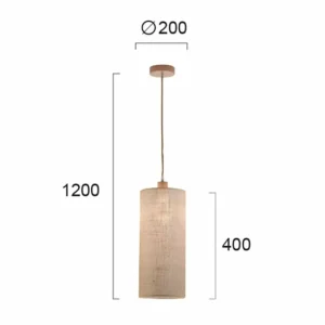 Store Viokef Suspension Senso, allongée et étroite, Ø 20 cm