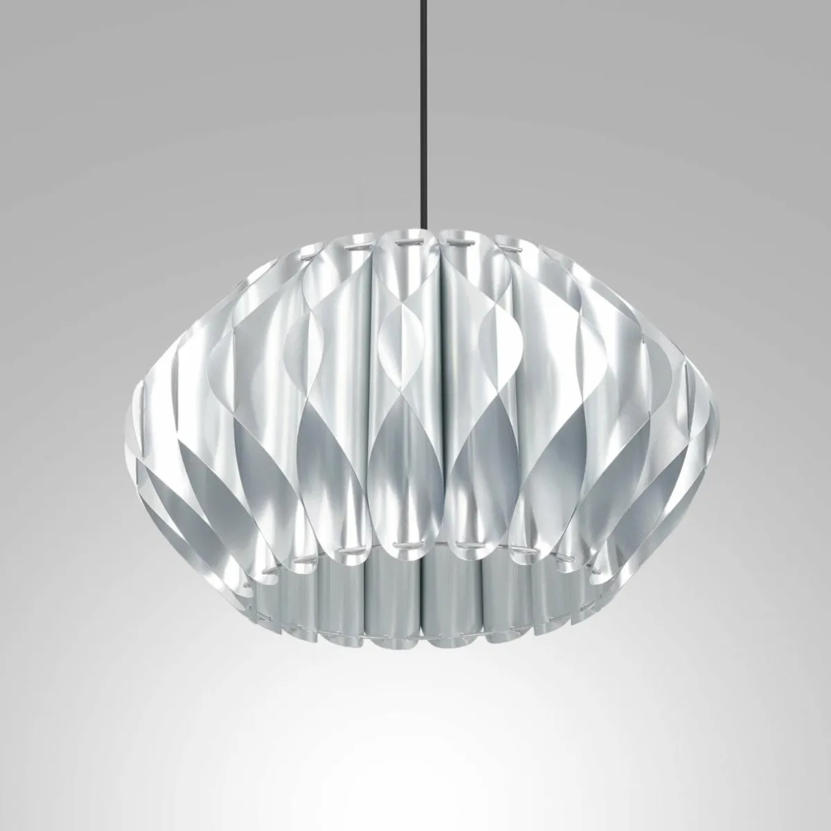 suspension_serenity_abatjour_plastique_argente_2.webp Best Sale Luminex Suspension Serenity abat-jour plastique, argentée
