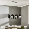 Online EMIBIG LIGHTING Suspension Shield noire/blanche à 6 lampes