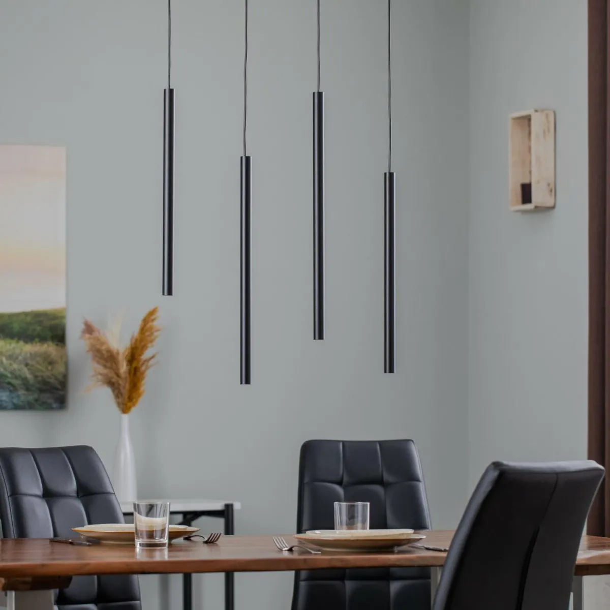 suspension_sid___lampes_noire_0.webp Best EMIBIG LIGHTING Suspension Sid à 4 lampes, noire