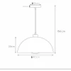 Best Sale Lucide Suspension Siemon en acier, Ø 40 cm, verte