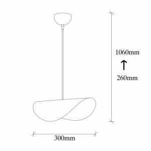 Hot Opviq Suspension Sivani MR-829 à 1 lampe blanc/or
