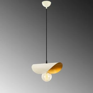 Hot Opviq Suspension Sivani MR-829 à 1 lampe blanc/or