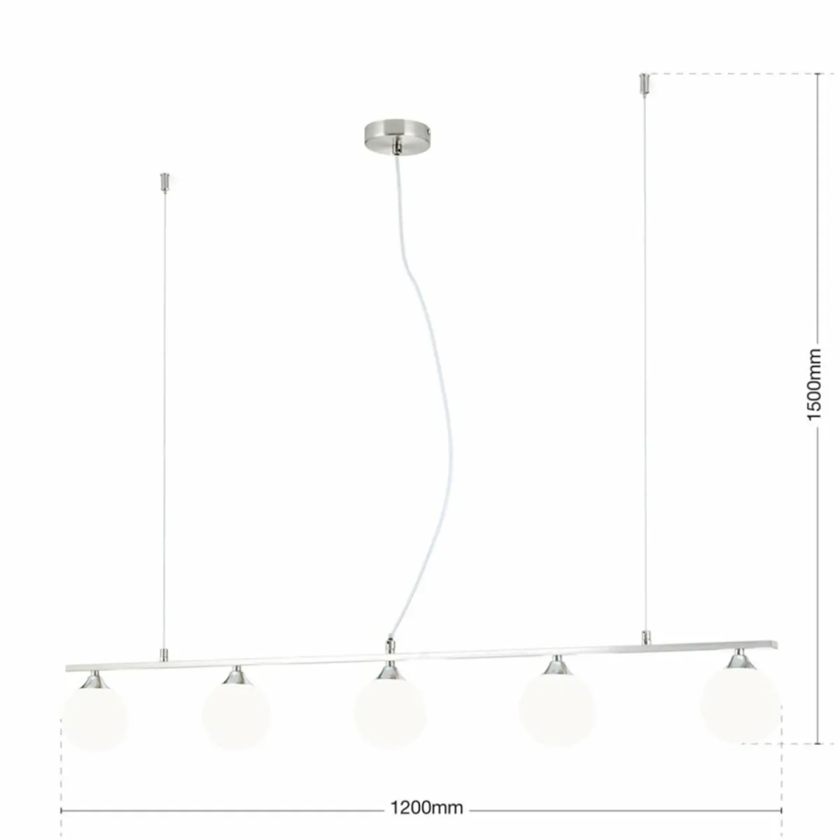 suspension_snowwhite___lampes_nickel_5.webp Best Sale ORION Suspension Snowwhite à 5 lampes, nickel