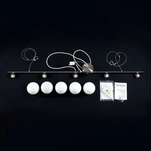 Best Sale ORION Suspension Snowwhite à 5 lampes, nickel