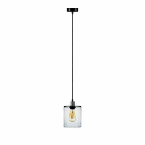 Shop Solbika Lighting Suspension Soda avec abat-jour en verre bleu Ø 15cm