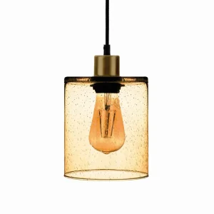 Hot Solbika Lighting Suspension Soda avec abat-jour en verre jaune Ø 15cm