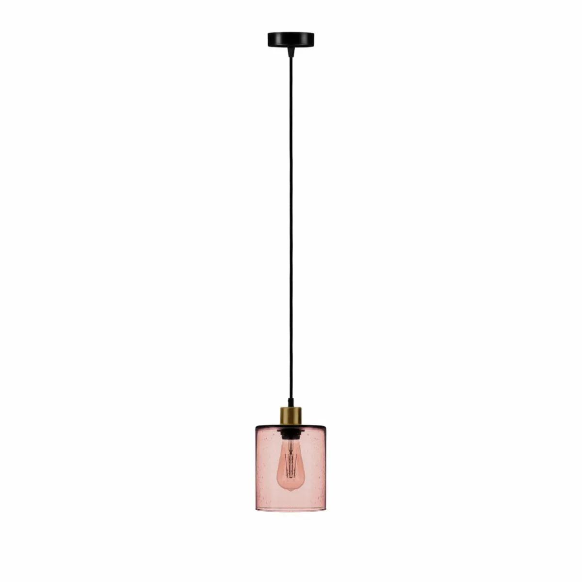 suspension_soda_avec_abatjour_en_verre_rose__cm_0.webp Clearance Solbika Lighting Suspension Soda avec abat-jour en verre rose Ø 15cm