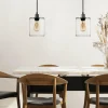 Store Solbika Lighting Suspension Soda avec abat-jour en verre transparent Ø 15cm