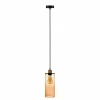 Online Solbika Lighting Suspension Soda Cylindre en verre brun clair Ø 12cm