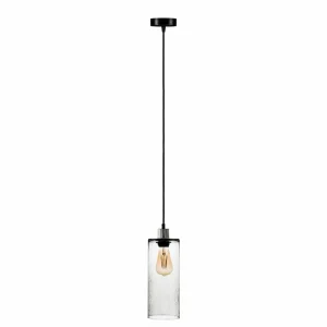 Cheap Solbika Lighting Suspension Soda Cylindre en verre gris fumé Ø 12cm
