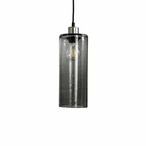 Cheap Solbika Lighting Suspension Soda Cylindre en verre gris fumé Ø 12cm