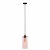 Flash Sale Solbika Lighting Suspension Soda Cylindre en verre rosé Ø 12cm
