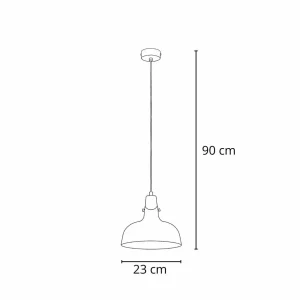 Best Sale Alfa Suspension Solo Gem, bleu clair, Ø 23 cm, métal