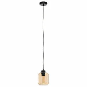 New Eko-Light Suspension Sombra, ambrée, à 1 lampe