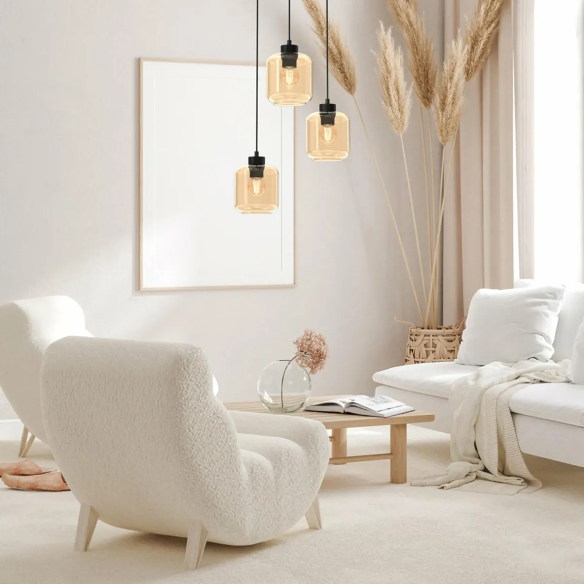 suspension_sombra_ambre___lampes_ronde_0.webp Flash Sale Eko-Light Suspension Sombra, ambrée, à 3 lampes, ronde