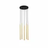 Flash Sale Euluna Suspension Sone, rosace ronde, à 5 lampes, laiton