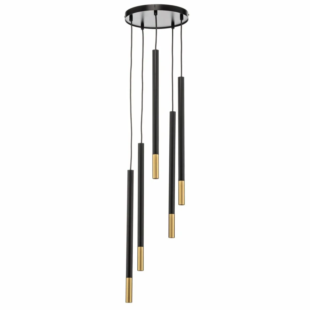 suspension_sopel_due__noiror___lampes_0-1.webp Cheap SIGMA Suspension Sopel Due 5, noir/or, à 5 lampes.