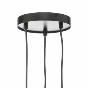 Shop SIGMA Suspension Sopel Due 3, noir/or, à 3 lampes.