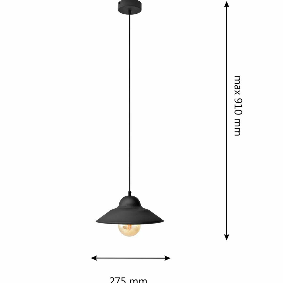 suspension_sorapis_noir_mtal___cm_2.webp Outlet HELAM Suspension Sorapis, noir, métal, Ø 27,5 cm