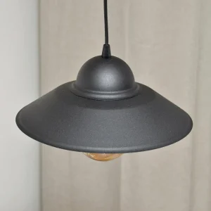 Outlet HELAM Suspension Sorapis, noir, métal, Ø 27,5 cm