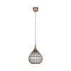 Outlet Trio Lighting Suspension Soraya, Ø 42 cm, métal, laiton vieilli, forme sphérique