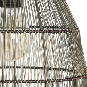 Best Sale Trio Lighting Suspension Soraya, à 3 lampes, poutre, métal, laiton vieilli