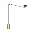 Fashion EMIBIG LIGHTING Suspension Speed, noire et dorée, 1 lampe
