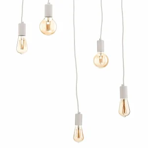 Hot Nowodvorski Lighting Suspension Spider en blanc, à cinq lampes