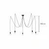 New Nowodvorski Lighting Suspension Spider en noir, à 5 lampes