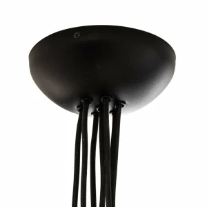 Discount Nowodvorski Lighting Suspension Spider en noir, à sept lampes