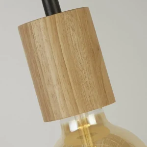 Shop Searchlight Suspension Spinny, araignée, Ø 28 cm, 5 lampes, bois de caoutchouc, E27