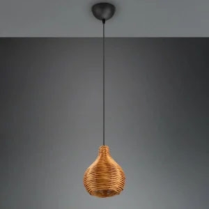 Store Reality Leuchten Suspension Sprout en rotin, à 1 lampe, naturelle