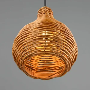 Store Reality Leuchten Suspension Sprout en rotin, à 1 lampe, naturelle