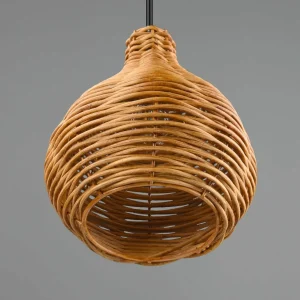 Store Reality Leuchten Suspension Sprout en rotin, à 1 lampe, naturelle