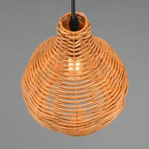 Store Reality Leuchten Suspension Sprout en rotin, à 1 lampe, naturelle