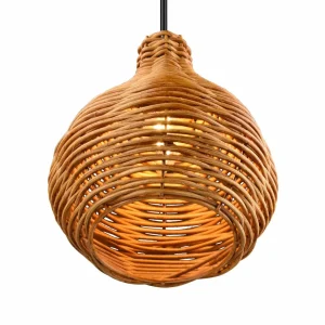 Store Reality Leuchten Suspension Sprout en rotin, à 1 lampe, naturelle
