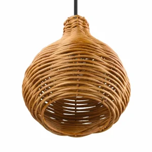 Store Reality Leuchten Suspension Sprout en rotin, à 1 lampe, naturelle