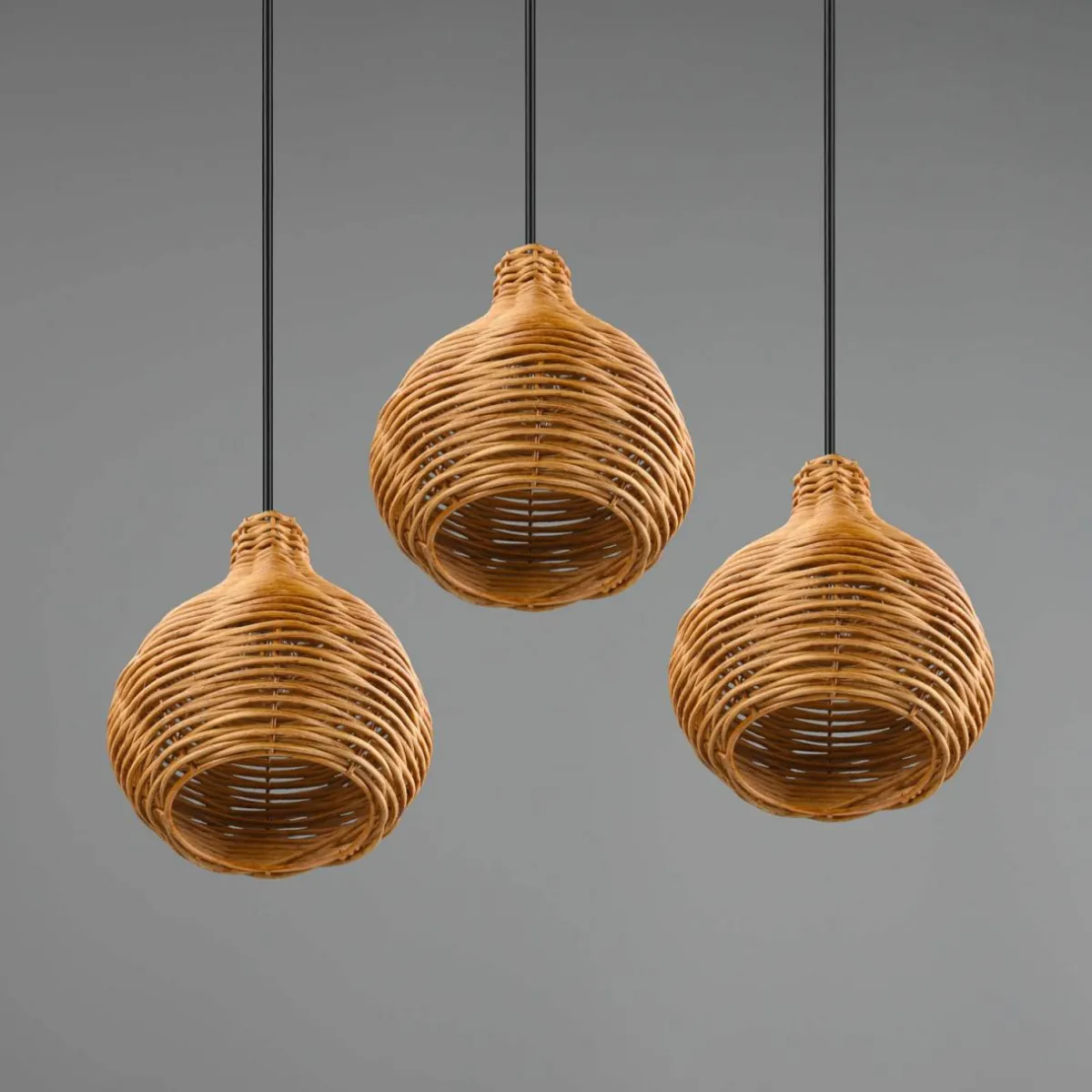 suspension_sprout_en_rotin___lampes_naturelle_2.webp Sale Reality Leuchten Suspension Sprout en rotin, à 3 lampes, naturelle