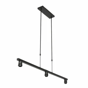 Store Steinhauer Suspension Stang, tressage Natur, à 3 lampes