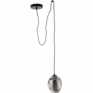 Discount EMIBIG LIGHTING Suspension Starla décentrée, 1 lampe, graphite