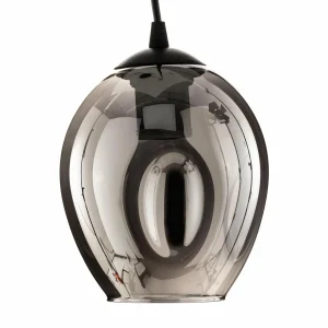 Discount EMIBIG LIGHTING Suspension Starla décentrée, 1 lampe, graphite